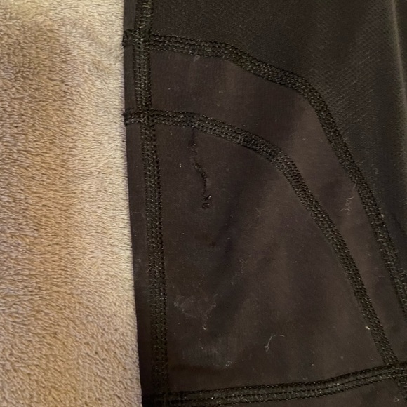 Black Lululemon Cropped 17” leggings. - Picture 3 of 3